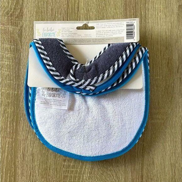 NWT … LE BEBE FAVORITE “Self Closure” Bibs Set - Picture 2 of 5